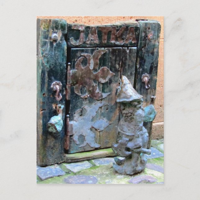 "Knock Knock Gnome" - Wroclaw, Pologne Carte posta (Devant)