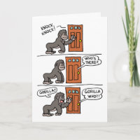 Knock Knock Gorilla Yourself A Steak Birthday