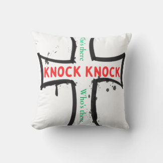 Knock knock special unique design throw pillow