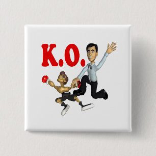 Knock Out 2 Inch Square Button