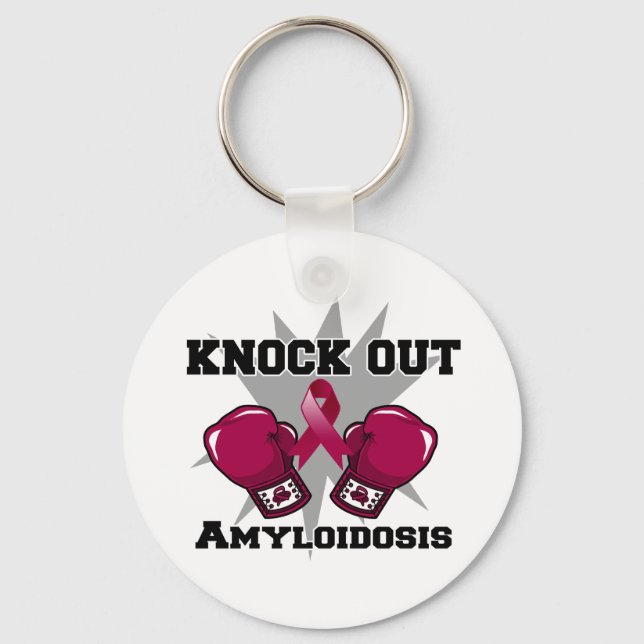 Knock Out Amyloidosis Keychain (Front)