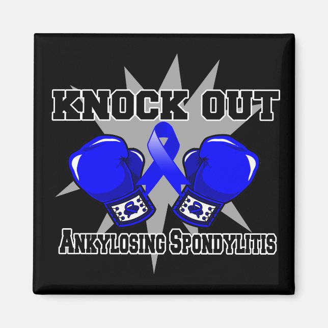 Knock Out Ankylosing Spondylitis Magnet (Front)