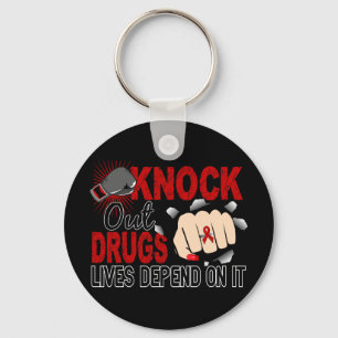Knock Out Drugs 2 Female Fist Keychain