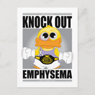 Knock Out Emphysema Postcard