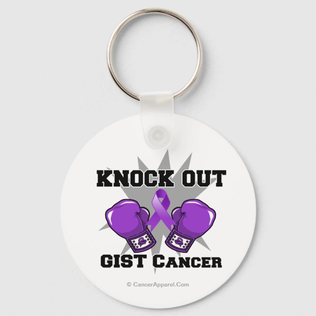 Knock Out GIST Cancer Keychain (Front)