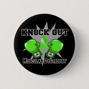 Knock Out Muscular Dystrophy 2 Inch Round Button