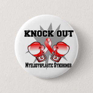 Knock Out Myelodysplastic Syndromes 2 Inch Round Button