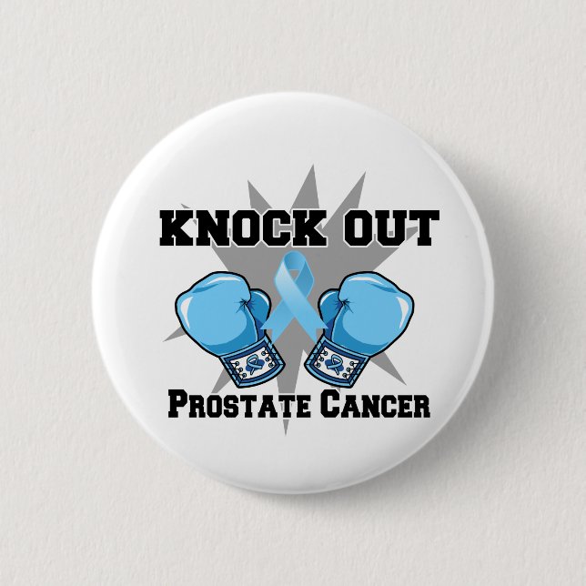 Knock Out Prostate Cancer 2 Inch Round Button (Front)