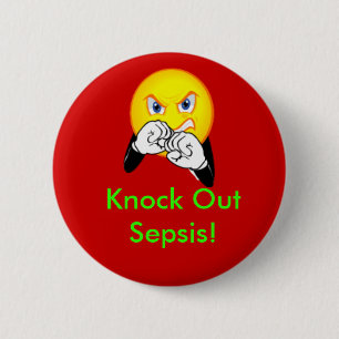 Knock Out Sepsis 2 Inch Round Button