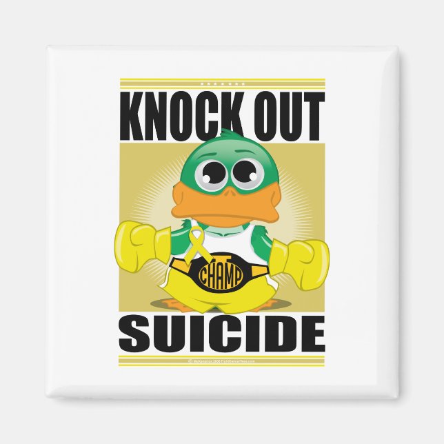 Knock Out Suicide Magnet (Front)