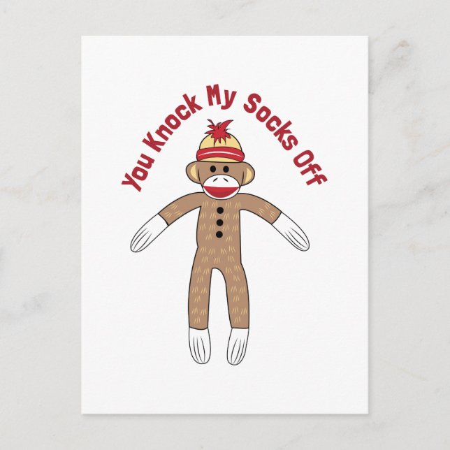 Knock Socks Off Postcard (Front)