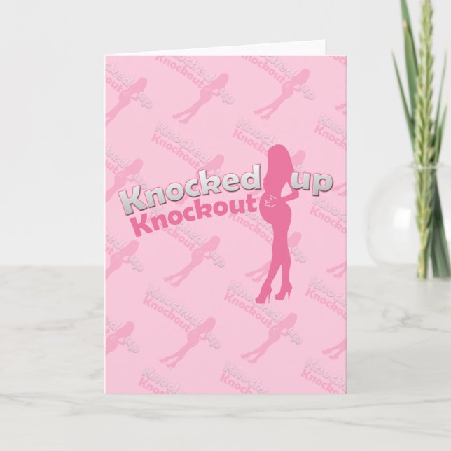 Knocked Up Knockout Baby Shower Mom-to-Be Invitation (Front)