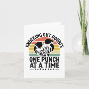 Knocking Out Doubts One Punch At A Time Boxer Spor Card