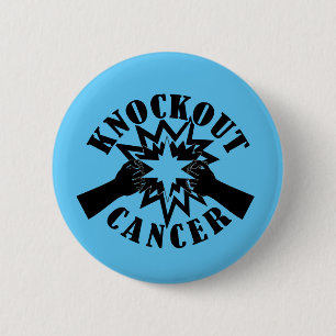 Knockout Cancer 2 Inch Round Button