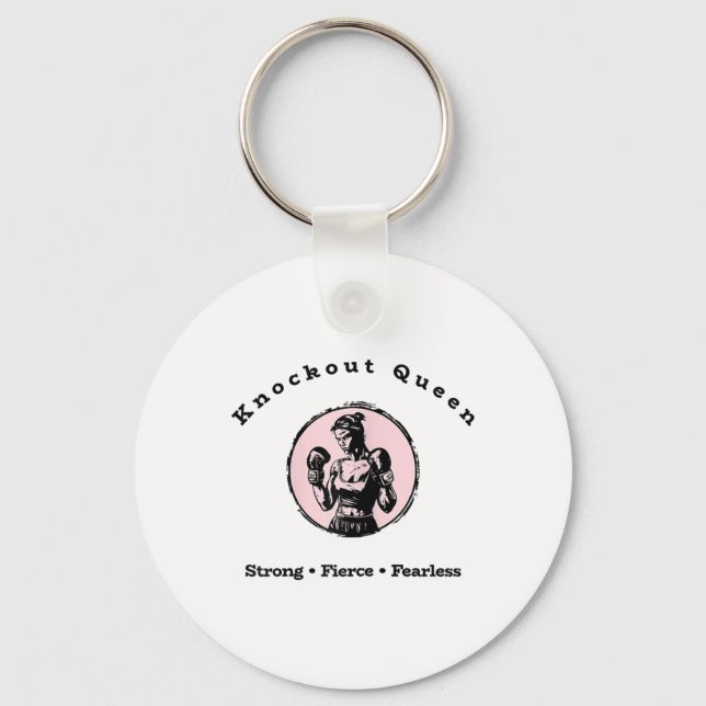 Knockout Queen  Keychain (Front)