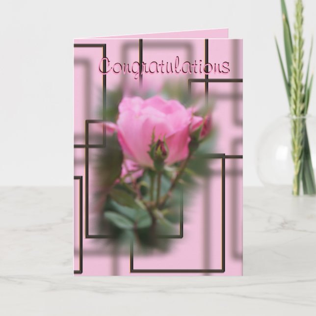 Knockout Rose Congratulations-  make any occasion Card (Front)