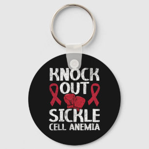 Knockout Sickle Cell Anemia Blood Disorder Sickle Keychain