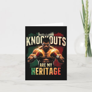 Knockouts Are My Heritage Mexican Boxing Power Card