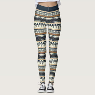Knossos Circuit: Minoan Labyrinth Geometric  Leggings