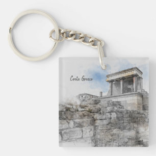 Knossos Palace, Heraklion, Crete, Greece  Keychain