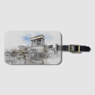Knossos Palace Luggage Tag – Ancient Crete Travel 