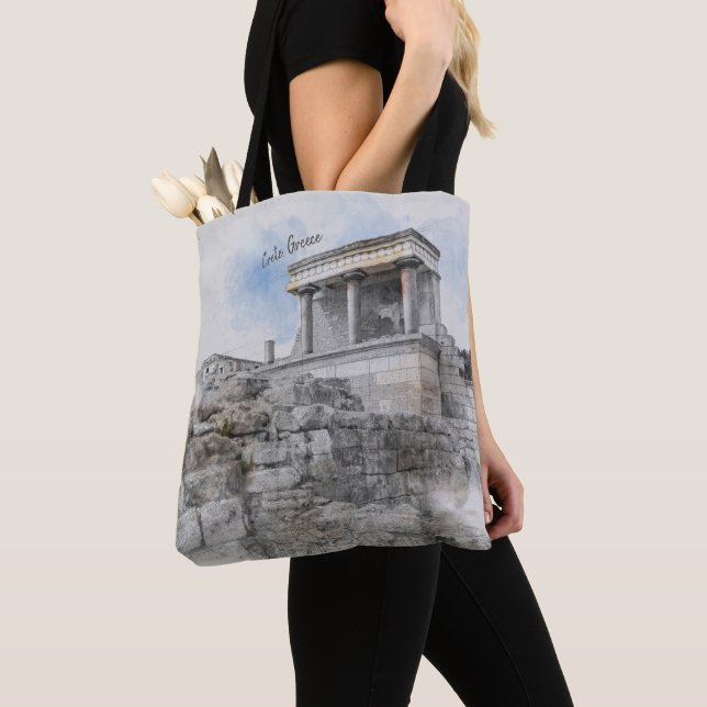 Knossos Palace Tote Bag – Heraklion Crete Greece  (Close Up)