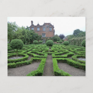 Knot Garden at Old Moseley Hall Postcard