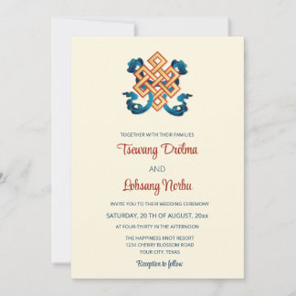 Knot Of Happiness | Tibetan Wedding Invitation