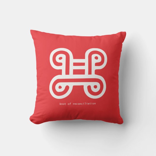 Knot of Reconciliation Throw Pillow (Front)