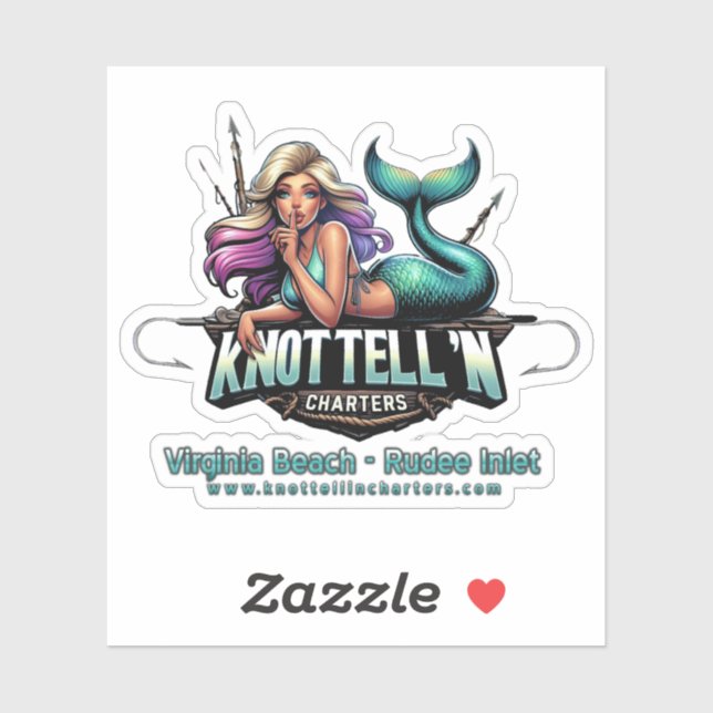 Knot Tell'n Charters Logo Sticker (Sheet)