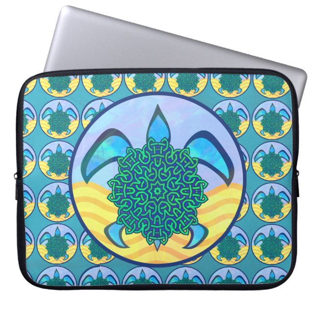 Knot Turtle Laptop Sleeve (Front)