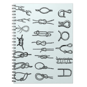 Knots, hitching, secure, ties,  nautical notebook