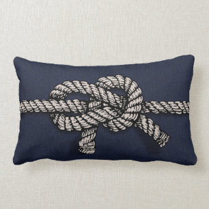 Knotted Nautical Rope Lumbar Pillow