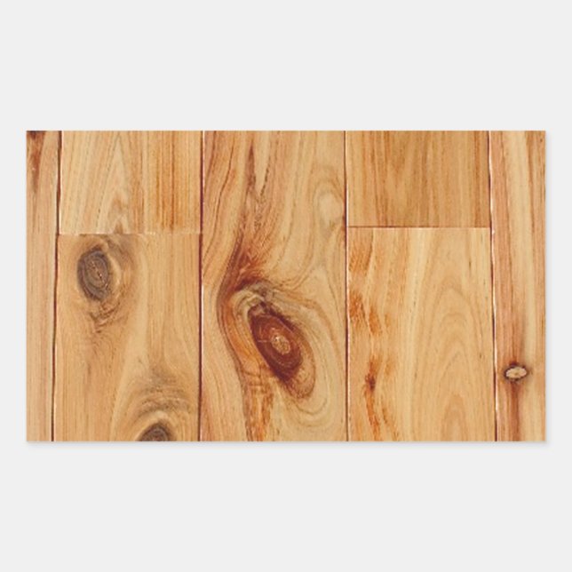 Knotty Light Wood Grain Floor Sticker (Front)