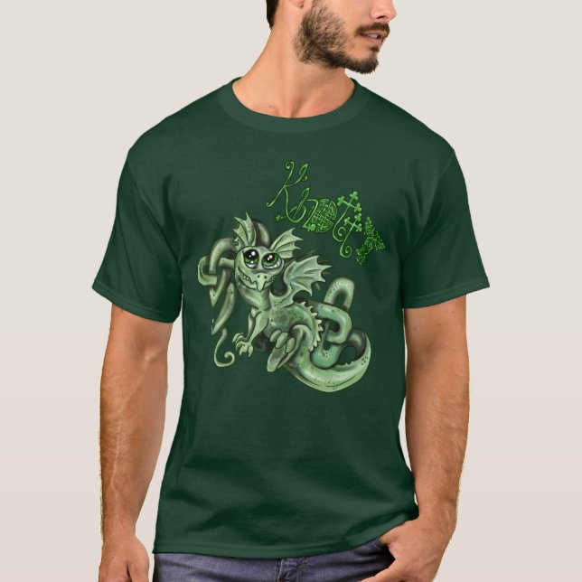 Knotty lil Dragon~Celtic knot shirt (Front)