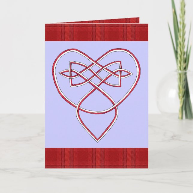 Knotwork Valentine Holiday Card (Front)
