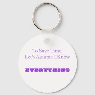 Know Everything Keychain