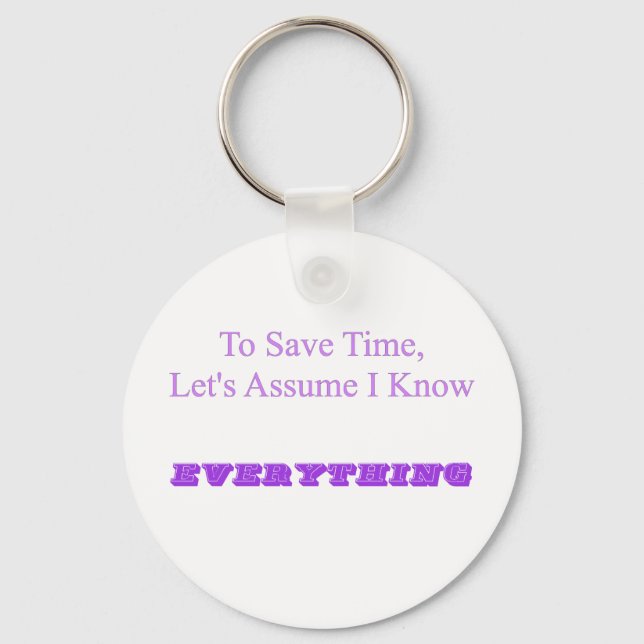 Know Everything Keychain (Front)