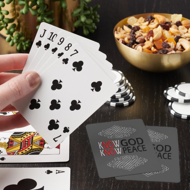 Know God Know Peace Playing Cards (In Situ)