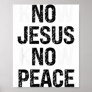Know Jesus Know Peace Christian Vibes  Poster