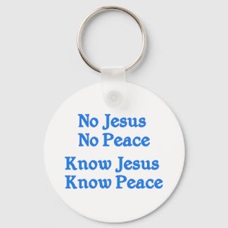 Know Jesus Know Peace Keychain