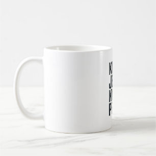 Know Jesus Know Peace Vintage Christian Typography Coffee Mug