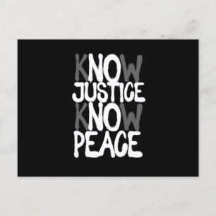 Know Justice Peace Social Human Rights Equality Gi Postcard