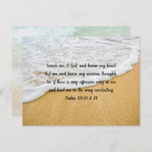 Know My Heart Scripture Encouragement Postcard