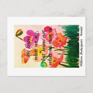 Know Not What We May Be Postcard