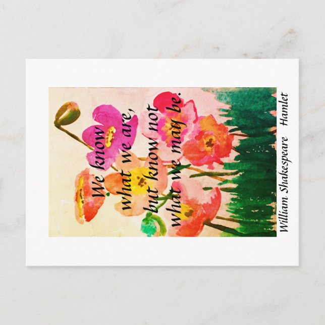 Know Not What We May Be Postcard (Front)