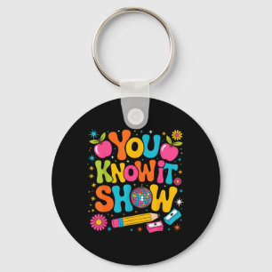 Know Show Teacher Student State Testing Day Keychain