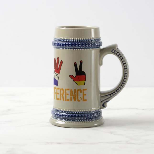 KNOW THE DIFFERENCE BEER STEIN (Right)