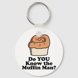 know the muffin man keychain
