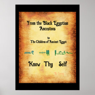 Know thy self poster